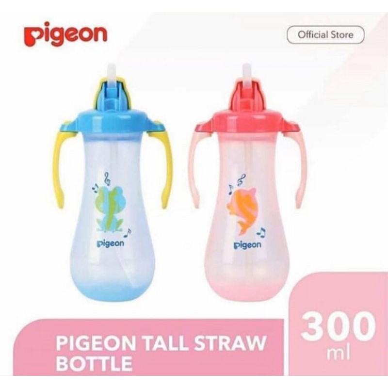 PIGEON Tall Straw Bottle | Botol Minum Bayi