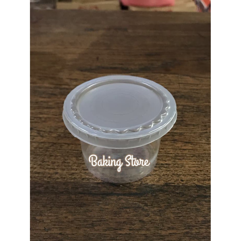 Tempat Pudding dan Agar Gelas Cup 130ml + tutup isi 50pc