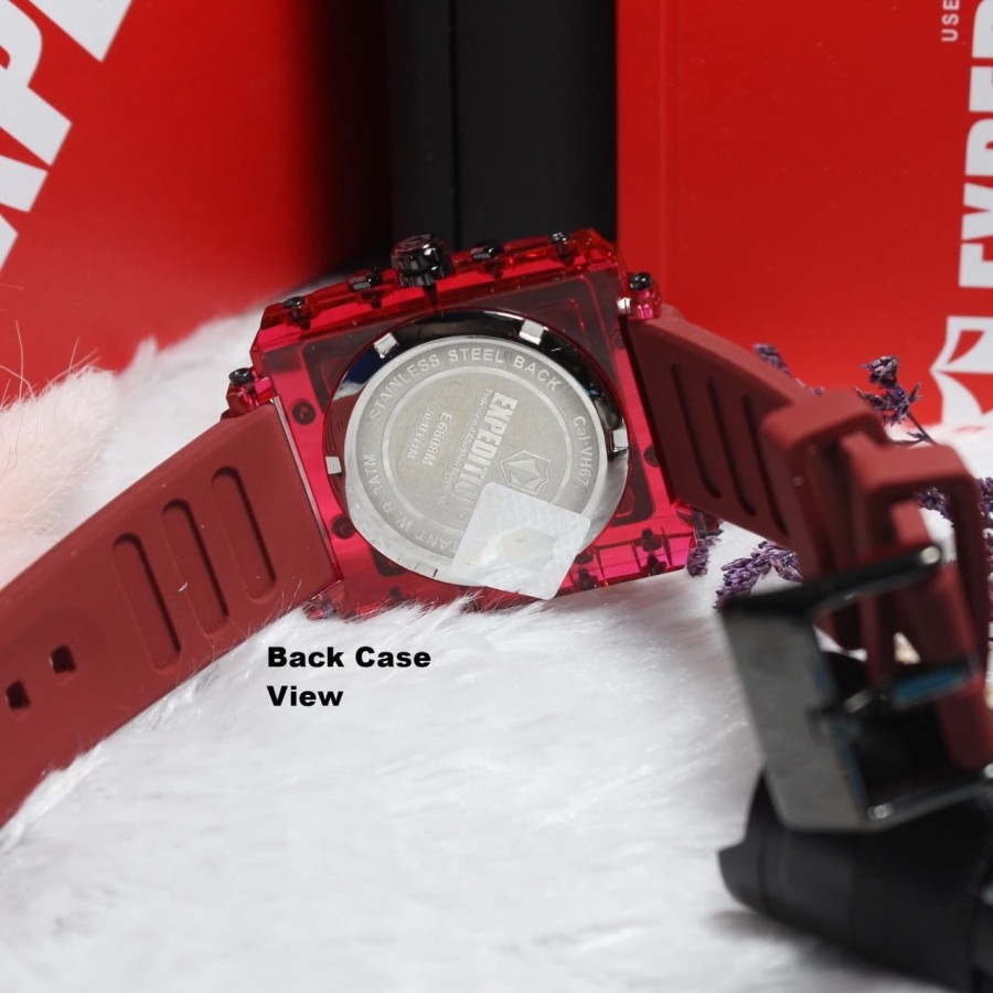ORIGINAL Jam Tangan Wanita Cewek Expedition E 6808 / E6808 / 6808 Garansi Resmi 1 Tahun Rubber