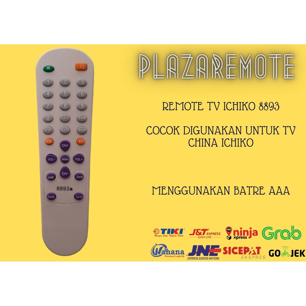 Remote tv  ICHIKO untuk tv china tabung 8893