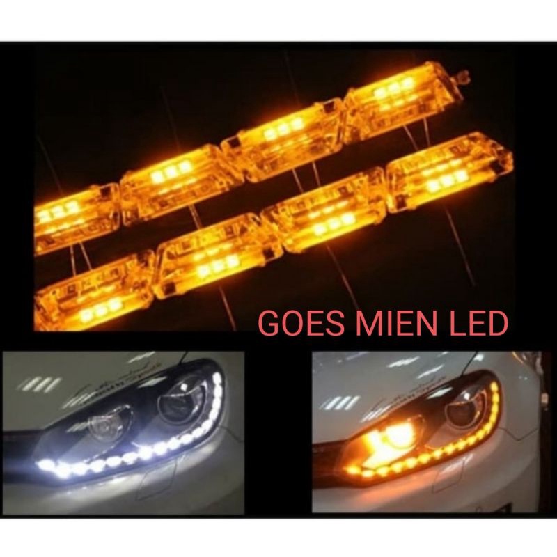 lampu led alis kristal 50 cm running sein