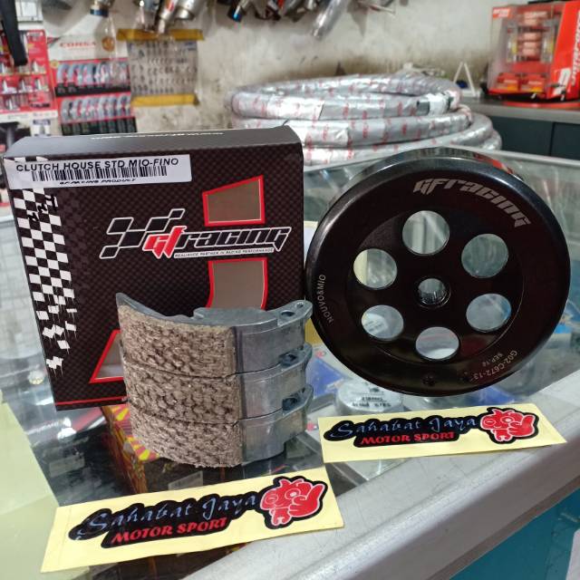 Paketan Mangkok Ganda Kampas Ganda Kuningan GF RACING Mio Soul Mio Smile Mio Sporty Fino Karbu Origi