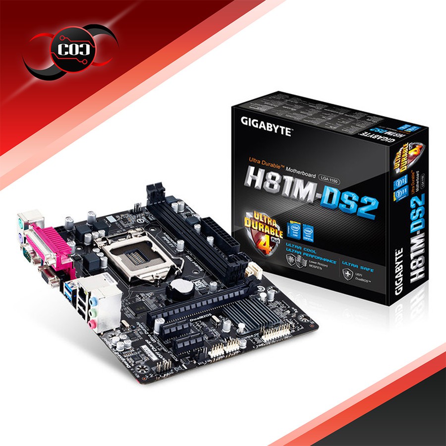 Gigabyte GA-H81M-DS2 (LGA1150, H81, DDR3, SATA3, USB3
