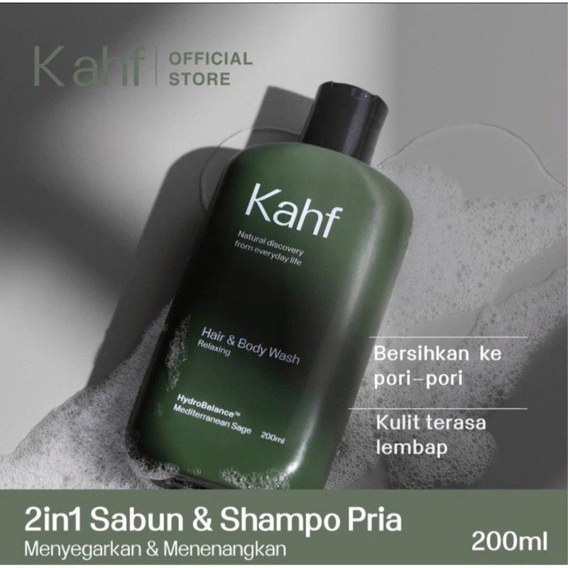 Jual Kahf Relaxing Hair and Body Wash 200 ml [ HIJAU ]