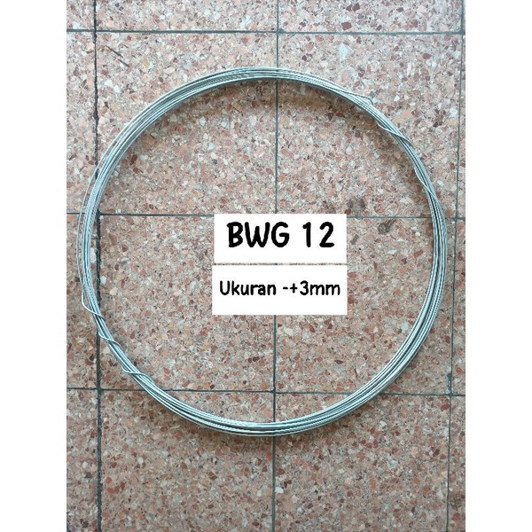 Kawat Galvanis 3mm (KILOAN) Kawat Bwg 12 Kawat Jemuran Kawat Tali