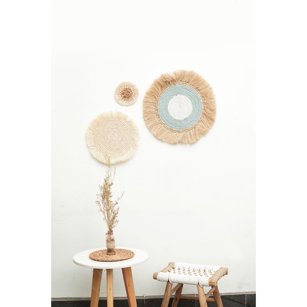 Hiasan Dinding Anyaman Eceng Gondok Dekorasi Ruangan Wall Decoration