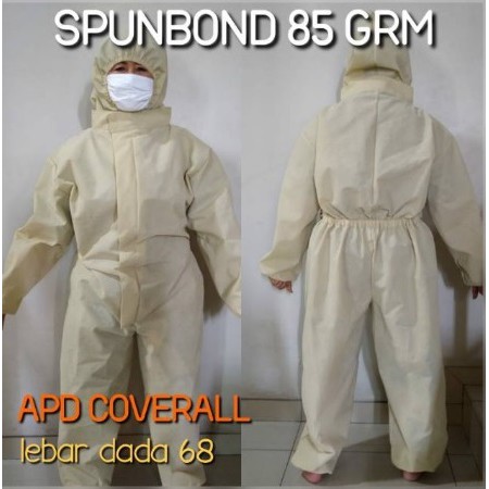APD GOWN SPUNBOND COVERALL HAZMAT
