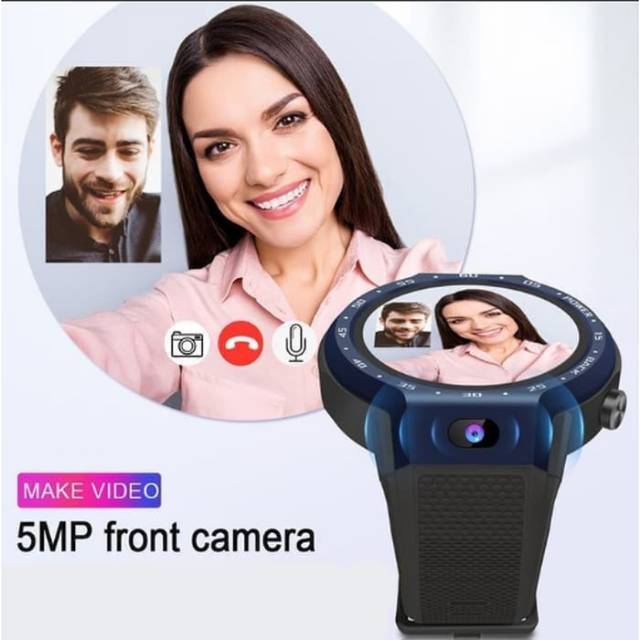 Video Call 4G LTE HD Kamera Depan Smartwatch Android Flagship
