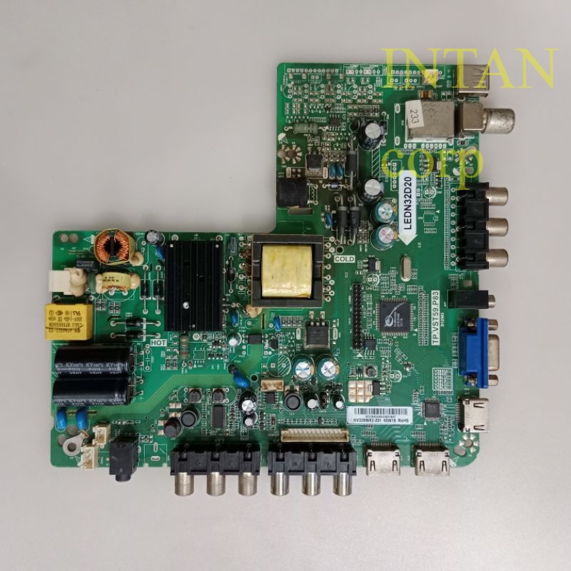 mainboard mb mesin tv led POLYTRON PLD 32D522 modul tv mobo mesin tv polytron led original
