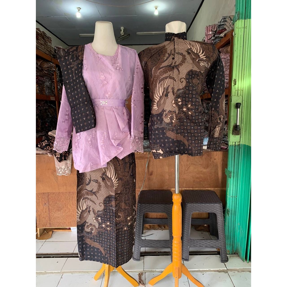 ADA ANAK!! SHOPASHOP SOLO Batik Kebaya Couple New Jasmine Tulle Mutiara kombinasi Tutu