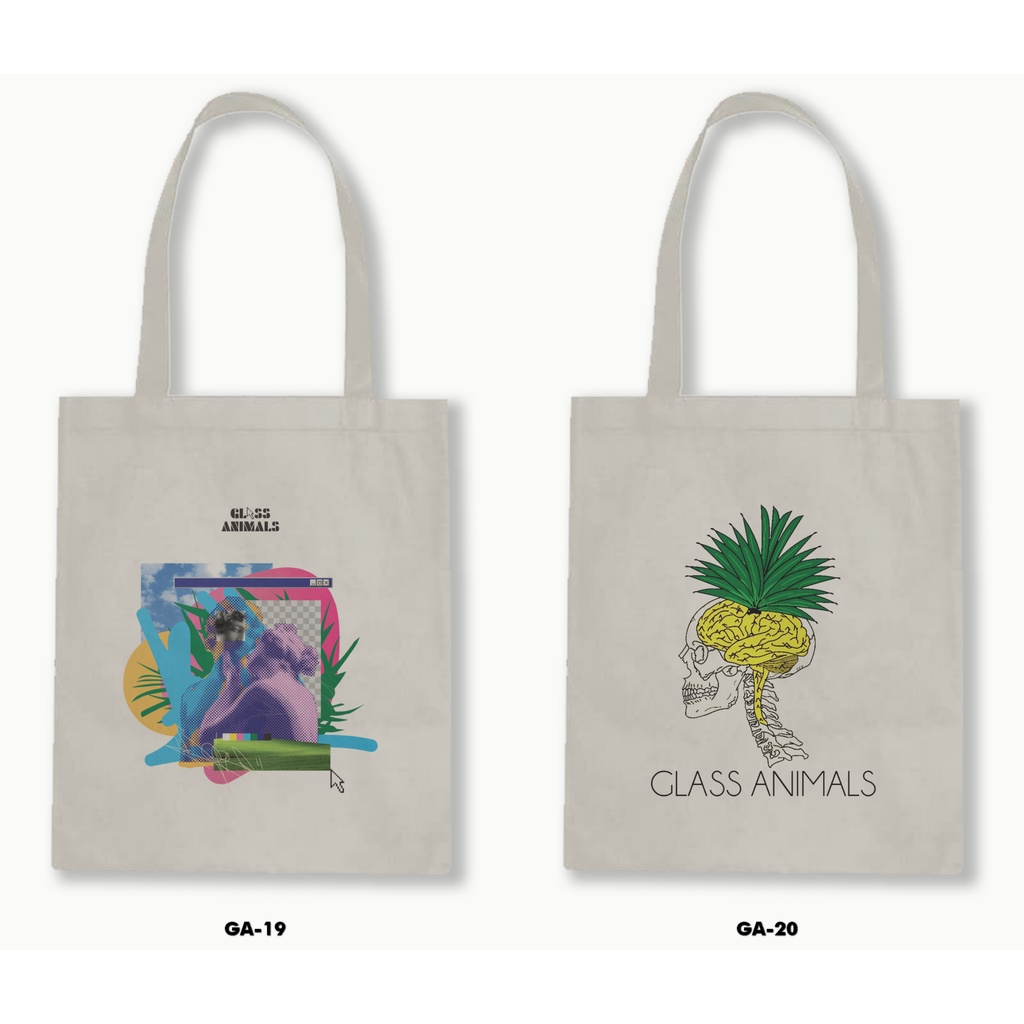 TOTE BAG BLACU - GLASS ANIMALS 01