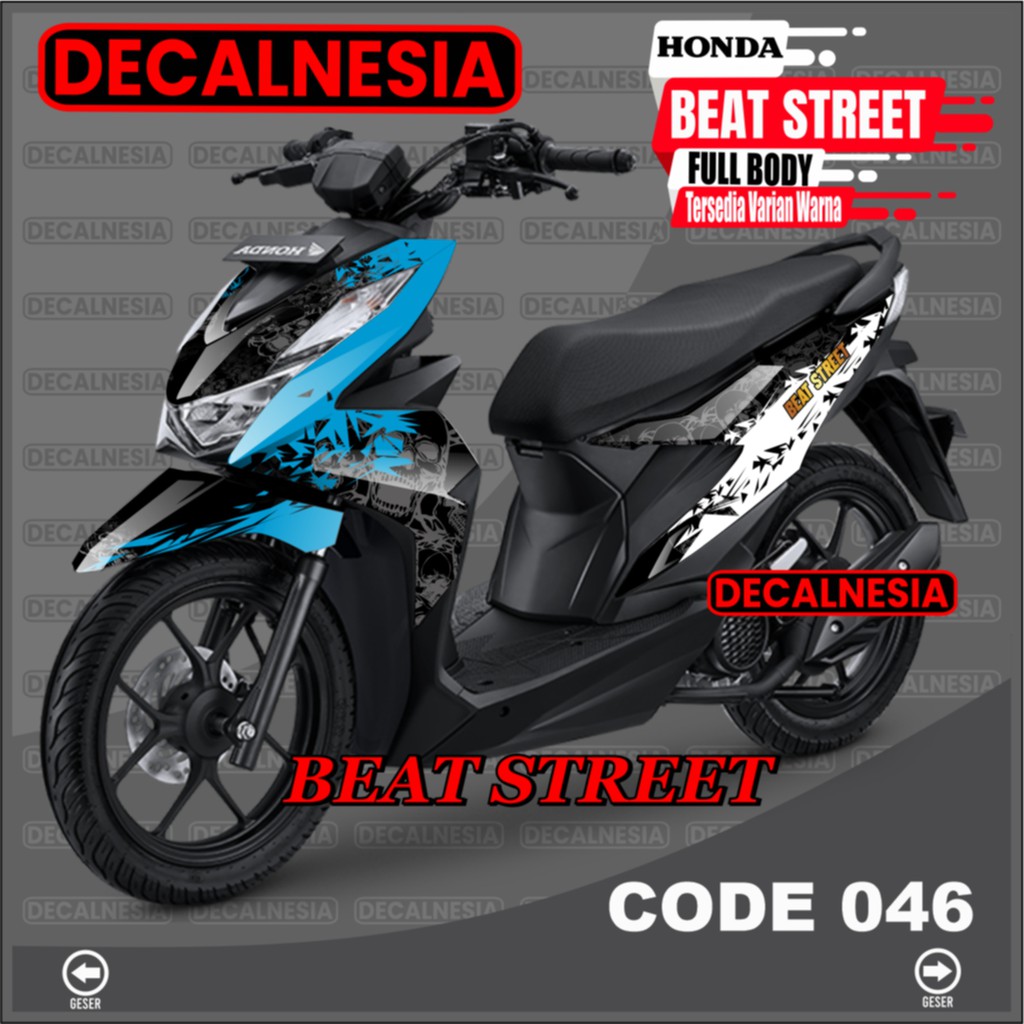 Decal Stiker Beat Street New 2020 2021 2022 2023 Full Body Sticker Motor Roadrace Racing Variasi Aks