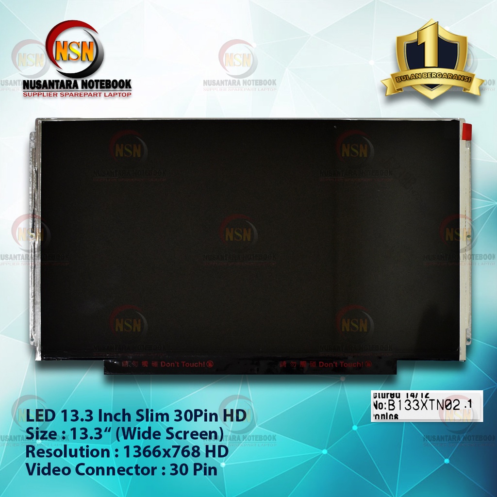 LCD LED 13.3 Slim 30Pin Bracket Kanan Kiri 30Pin HD