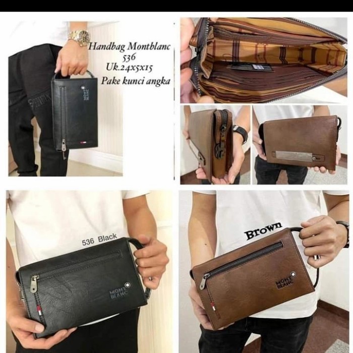 HANDBAG TAS TANGAN BRAUN BUFFEL PRIA WANITA IMPORT