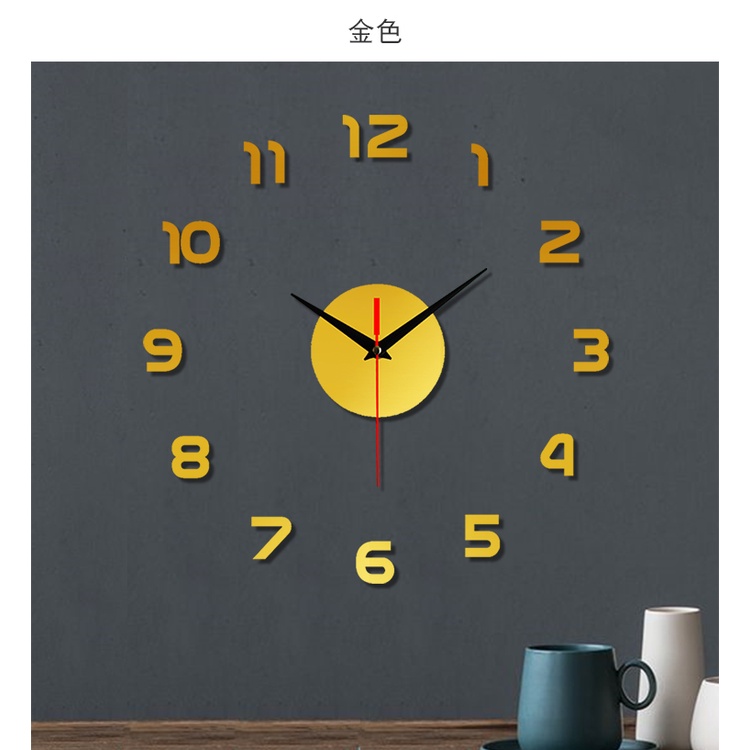 G8A emoyo jam dinding diy wall clock model simple 30 cm - diy-201 - black Or-i