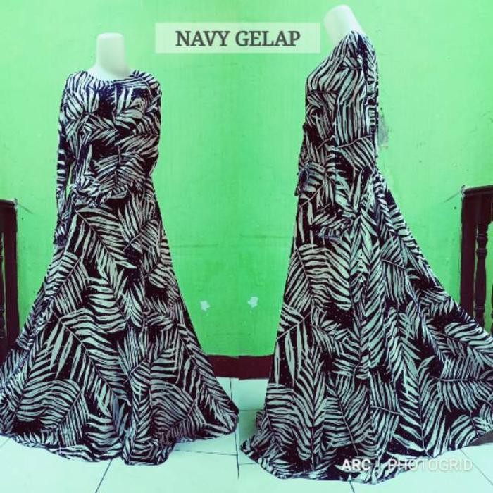 Limited 140) 135 LD FIT XXL GAMIS - (HANYA JUMBO NAVY DEBI CANTIK XXXL 5L MONALISA SUPER GAMIS