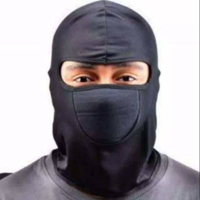Masker ninja full face Balaclava / masker motor / masker buff / topeng / penutup mulut / masker kain
