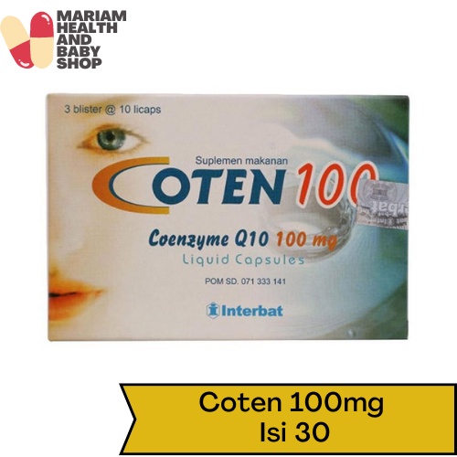 Coten 100 mg Isi 30 Kapsul