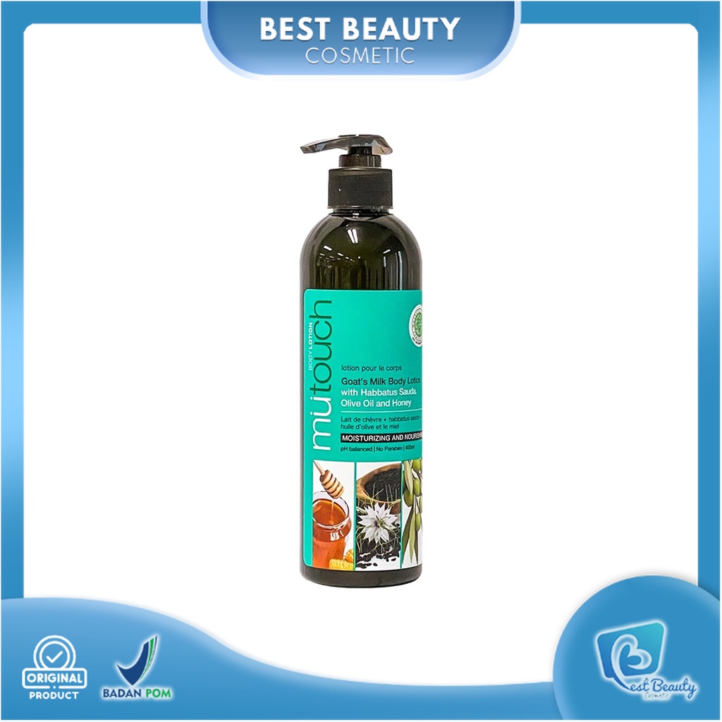 ★ BB ★ Mutouch Goat’s Milk Body Lotion with Habbatus Sauda, Olive Oil and Honey 400ml - Mu Touch