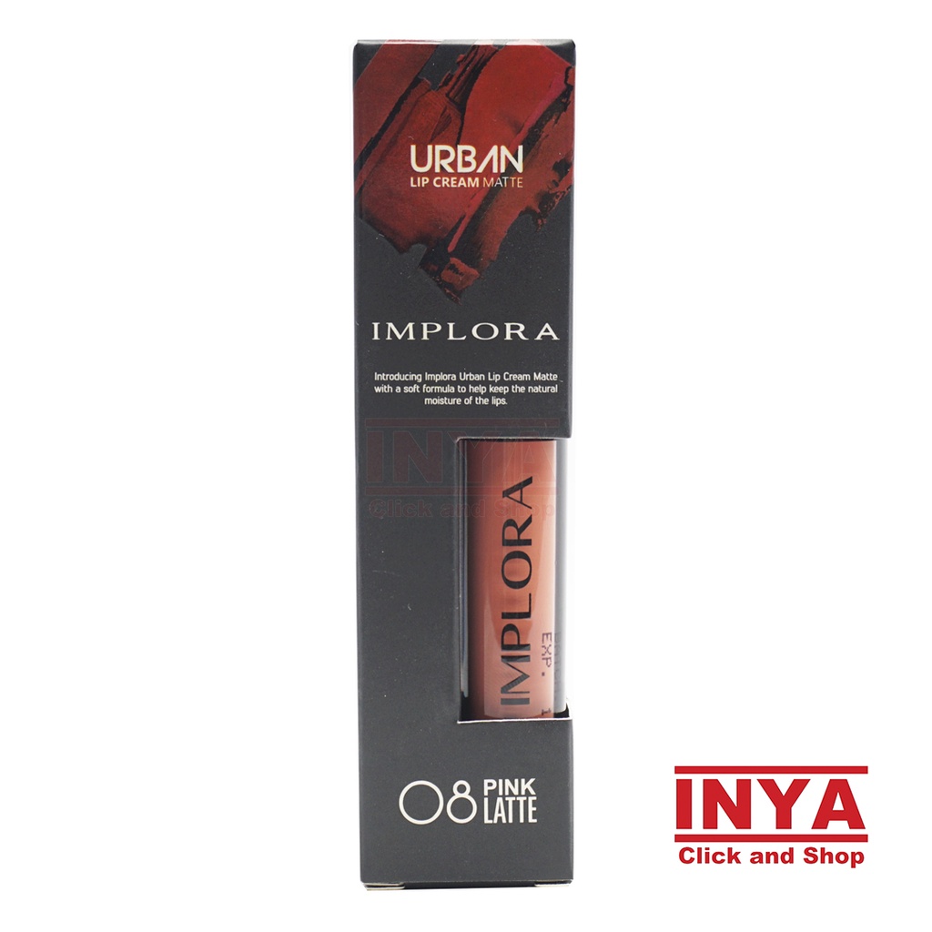 IMPLORA URBAN LIP CREAM MATTE 08 PINK LATTE 2.9gr