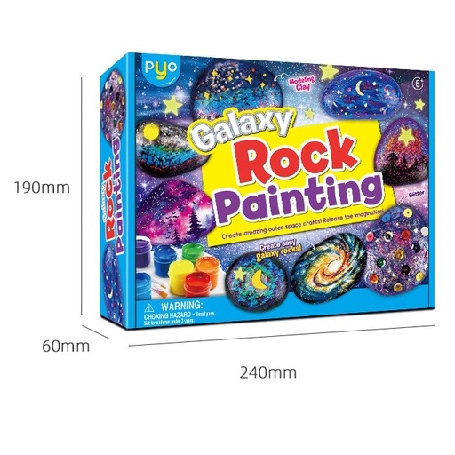 Milky Way Stone Painting Set Mainan Lukis 3D Edukasi Mewarnai