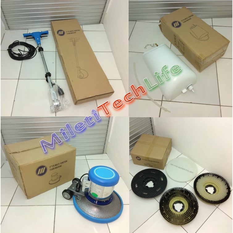 Mesin Polisher Lantai SC-002 17inch 175rpm Brushing Polishing Machine