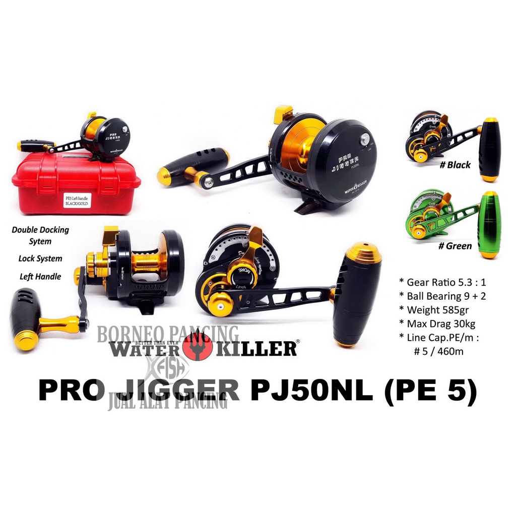 Reel OH Water Killer PRO JIGGER PJ50NL (handle kiri)