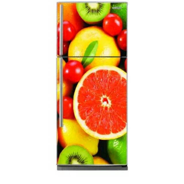 Sticker kulkas motif buah-buahan