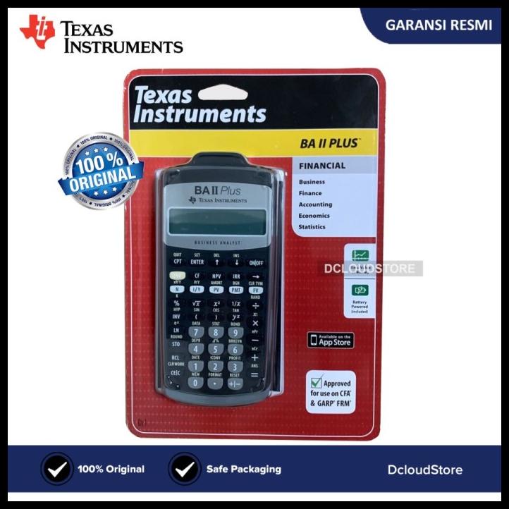 

Kalkulator Finance Akuntansi Ba Ii Plus Financial Texas Instruments