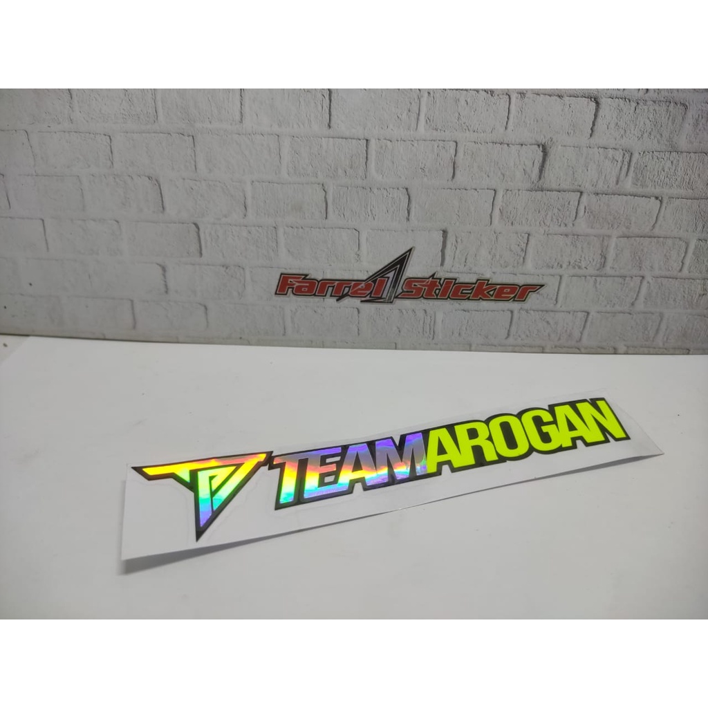 Stiker tim arogan sticker team arogan 15 cm