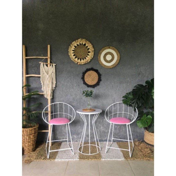 kursi meja teras tamu custom minimalis kayu besi marmer marble murah cafe unik promo gratis warna be
