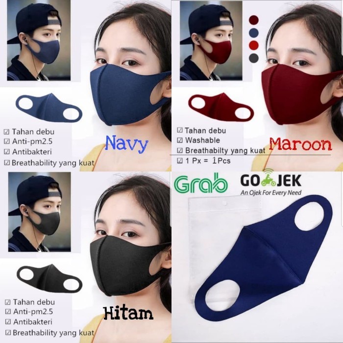 Masker Kain Korea Bahan SCUBA