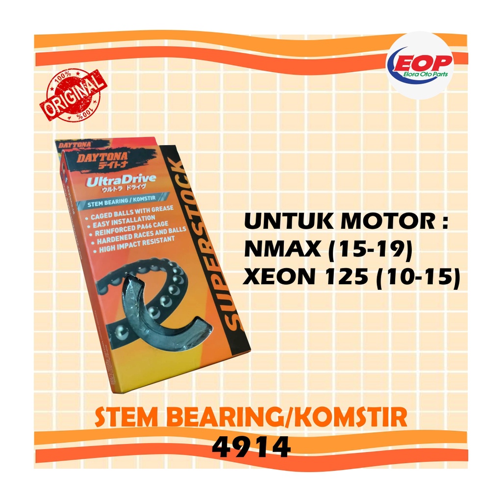 Komstir Stem Bearing Daytona NMAX OLD 4914