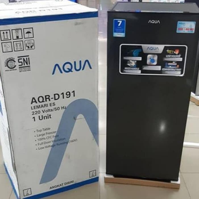 AQUA Kulkas / Lemari Es 1 Pintu 160L AQR-D191 D191 D191DS D191LS GARANSI