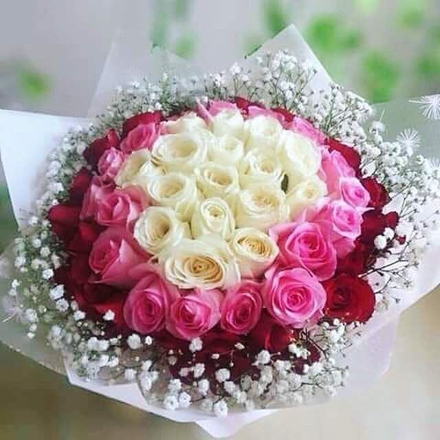 HAND BUKET BUNGA MAWAR ASLI