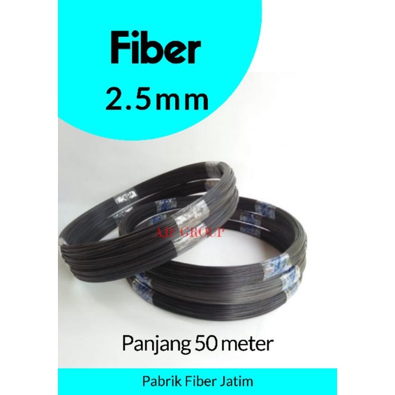 fiber jeruji fiber hitam 2.5mm