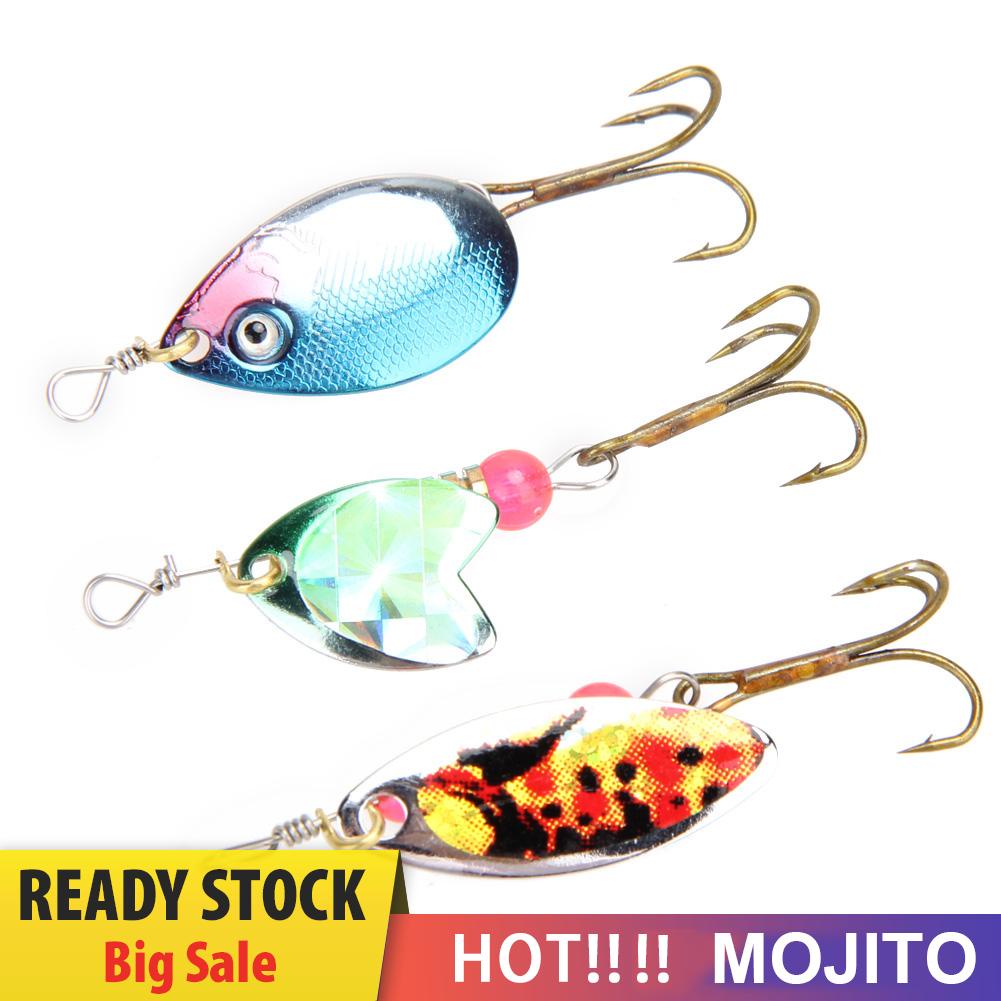 30pcs Umpan Pancing Ikan Trout Spoon Spinner Bahan Metal