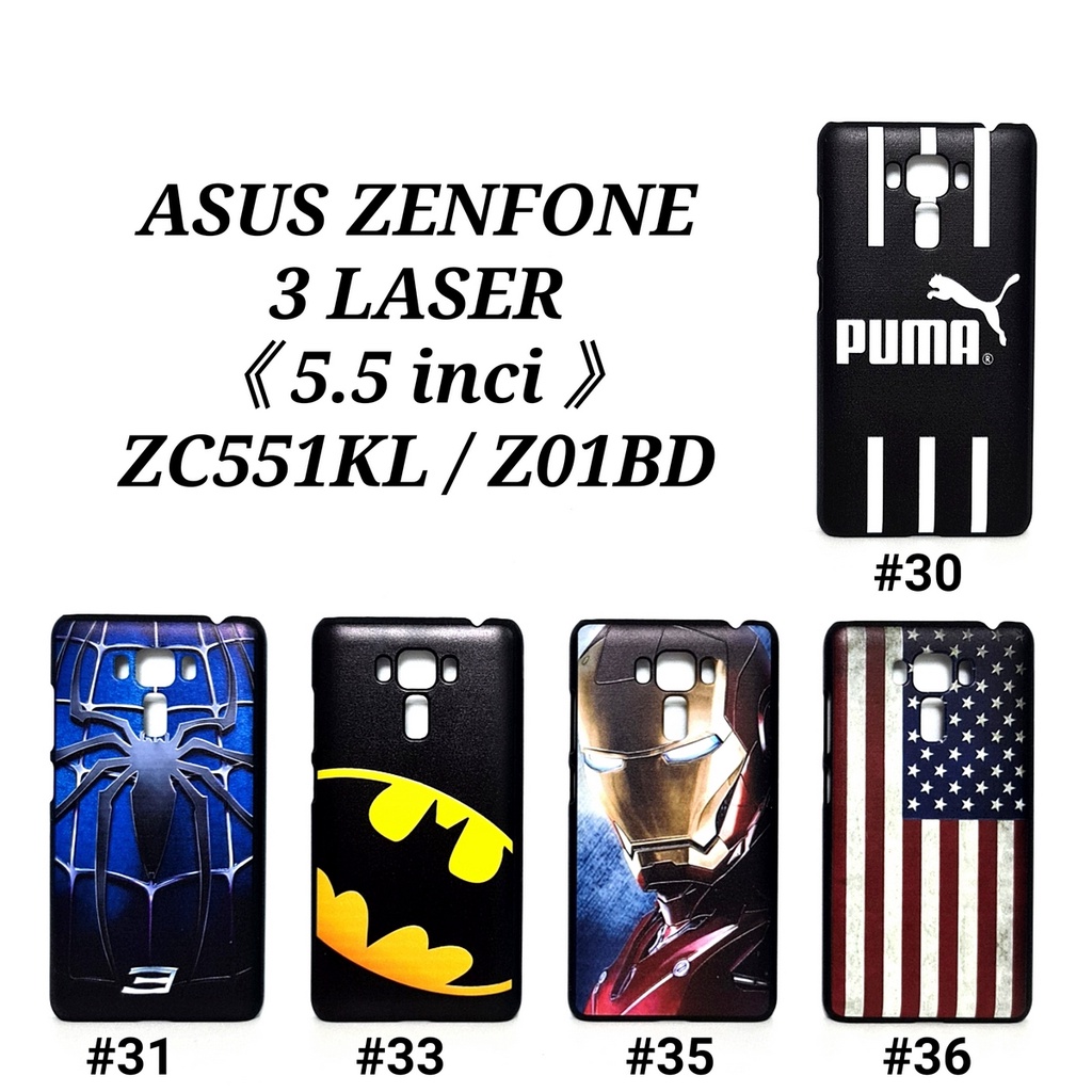 ASUS ZENFONE 3 LASER 5.5 INCI ZC551KL Z01BD ZENFONE MAX PLUS M1 ZB570TL X018D ZENFONE MAX ZC55OKL Z010D Z010DA | MANCASE HARD CASE BLACK Marvel Super Hero Spiderman