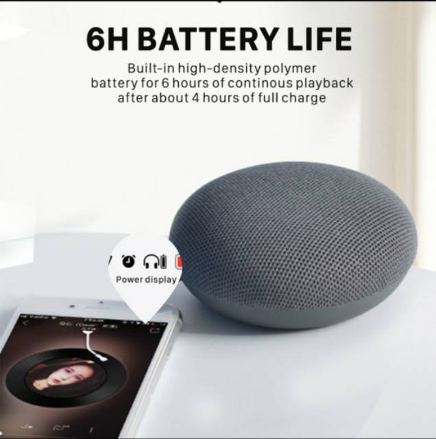 SAKUMiNi Y6 Bluetooth Speaker By KIIP / Wireless Speaker Bluetooth Round Baseus kiip-3