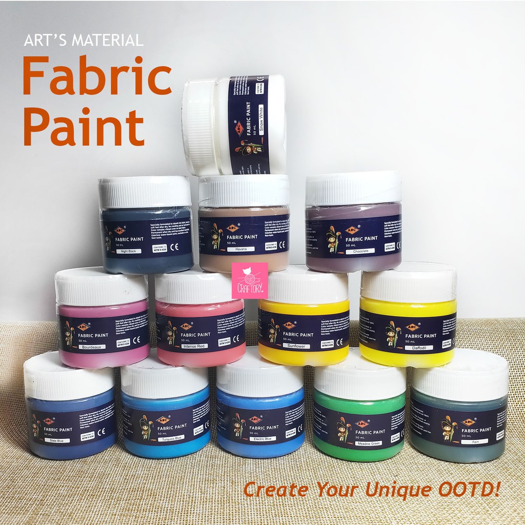 

ABC Fabric Paint 50 ml / Cat Lukis Kain Textile Paint Satuan