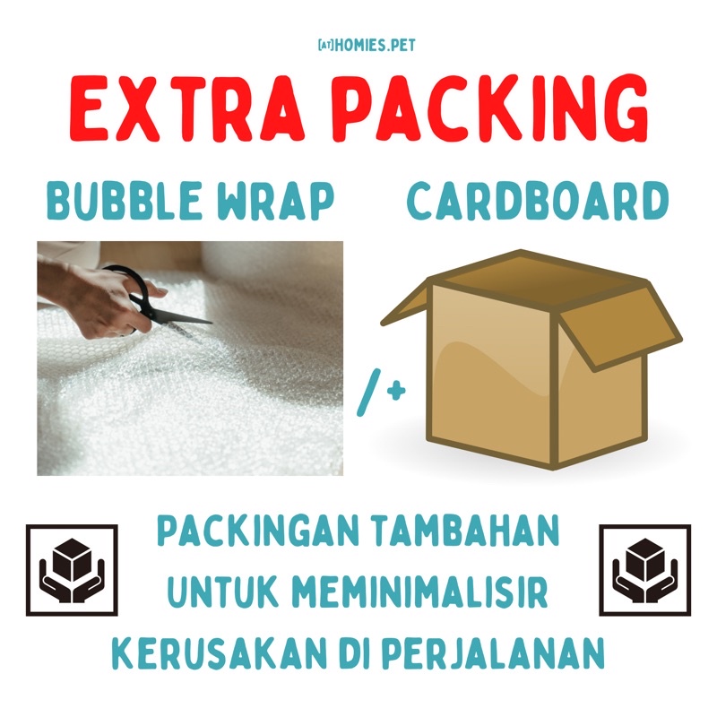 

Extra Packing Tambahan Packingan Bubble Wrap Kardus