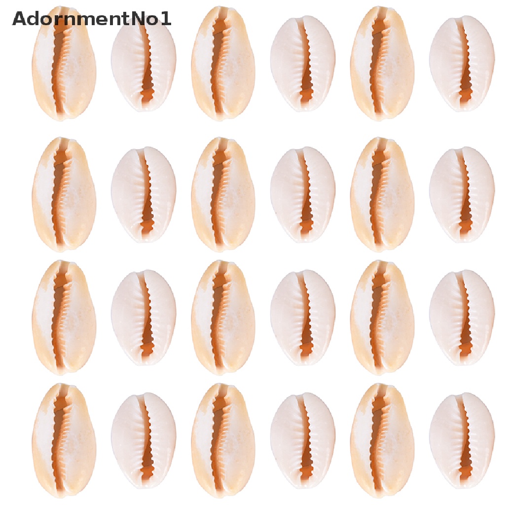 (AdornmentNo1) 50pcs Liontin Kerang Cowrie Alami Untuk Membuat Perhiasan DIY