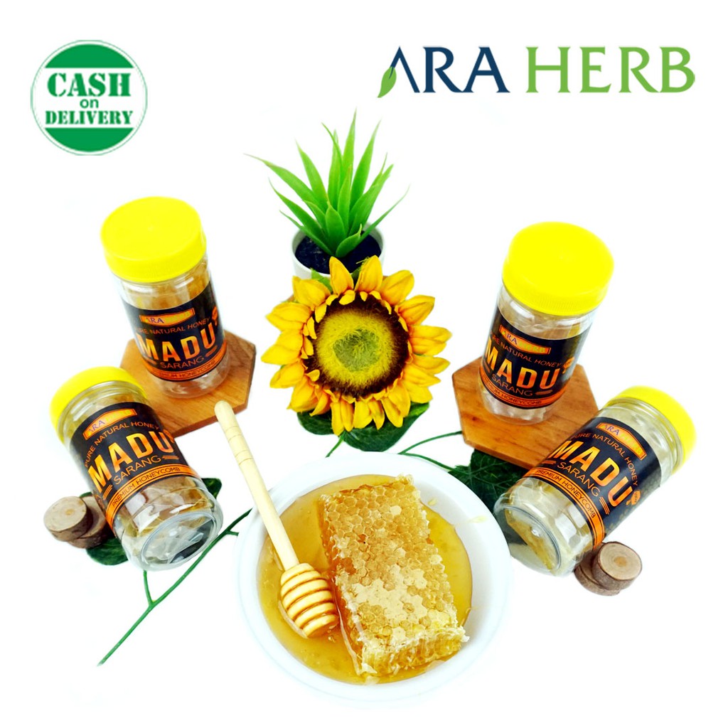 Madu Sarang Asli Honeycomb Malifera 100 Gram / Madu Sarang Lebah Asli