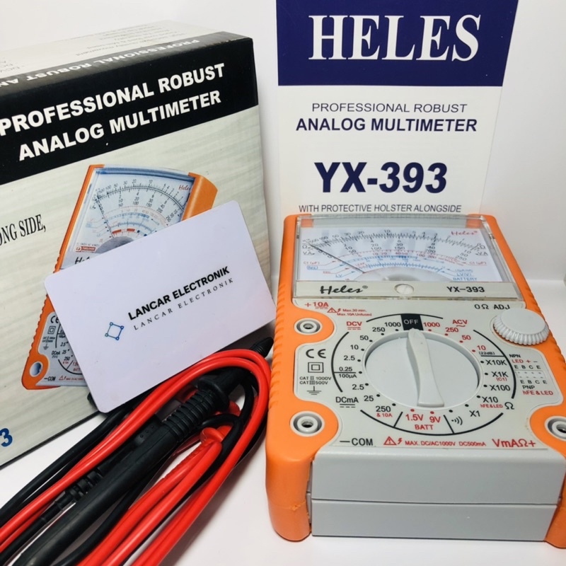 Multitester Multimeter Avometer Analog HELES Yx-393 HELES 393