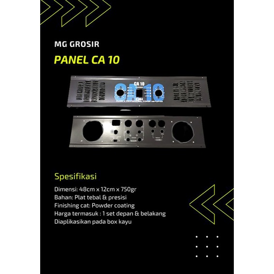 Panel plat TEBAL power CA10