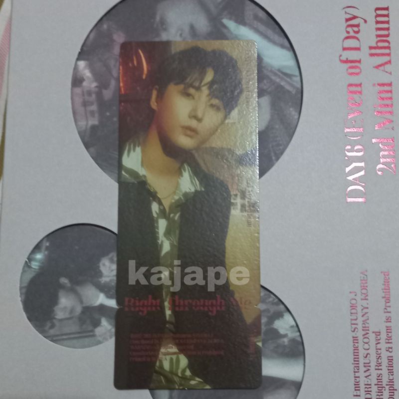 day6 youngk photo ticket rtm