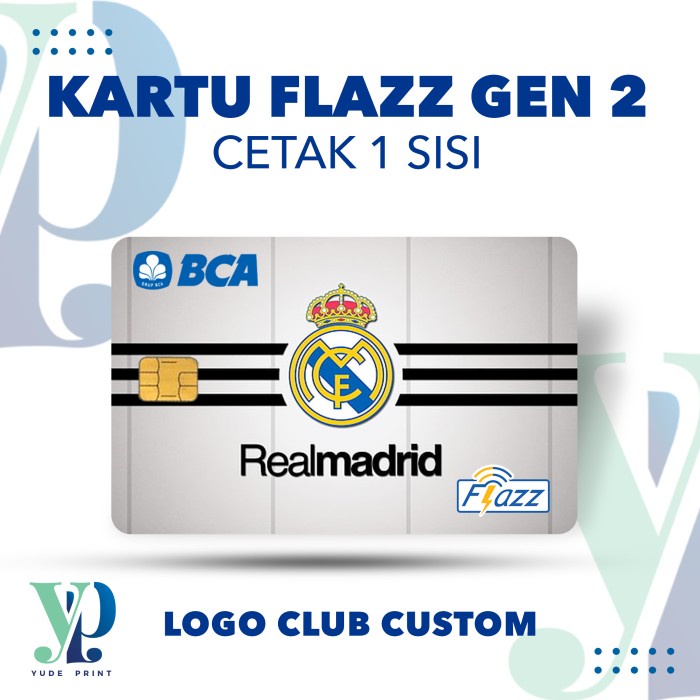 KARTU-PERMAINAN- KARTU FLAZZ BCA TERBARU/FLAZZ GEN 2 /SALDO 0 /UNIK /CUSTOM CLUB BOLA - BARCELONA