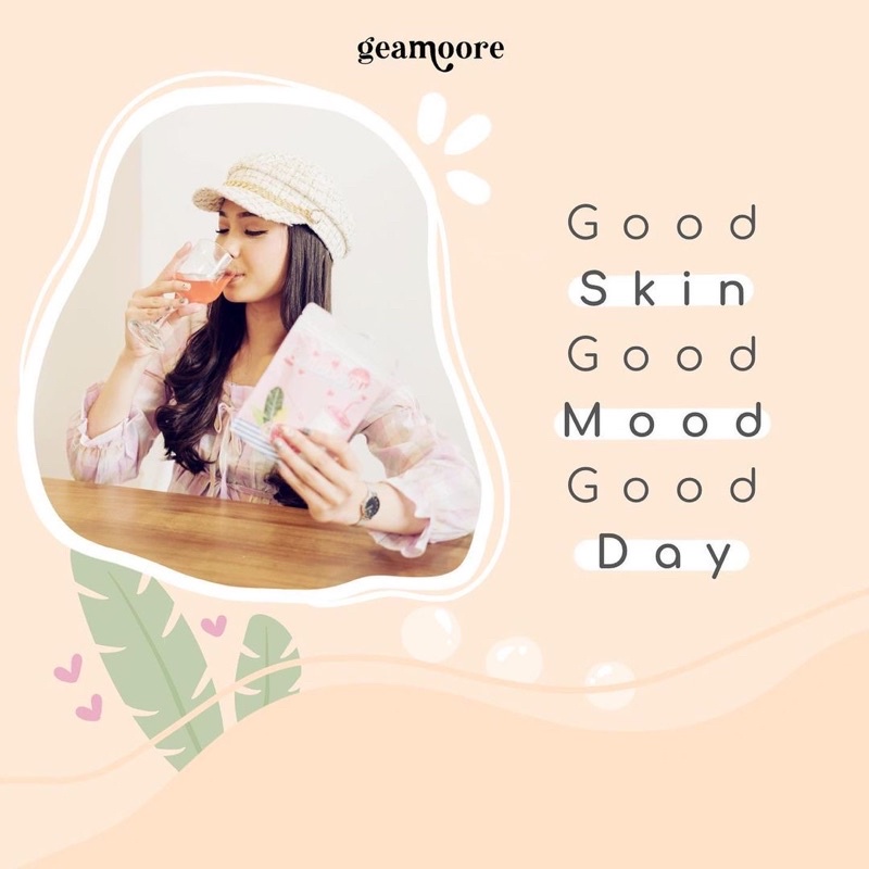 GEAMOORE Collagen Drink Indonesia / Collaberry Collachoco Colla Facial Wash Essence Toner Mist Serum Ampoule Day Night Eye Gel Cream Sunscreen Mask Masker Body Scrub Lotion Hair Creambath Shampoo / Pafrum Perfume Inspired V Scents Face Paket Wajah Care