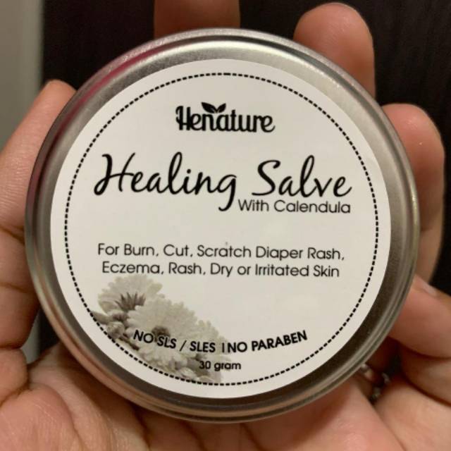 "HEALING SALVE" WITH CALENDULA INFUSED OILS by HENATURE