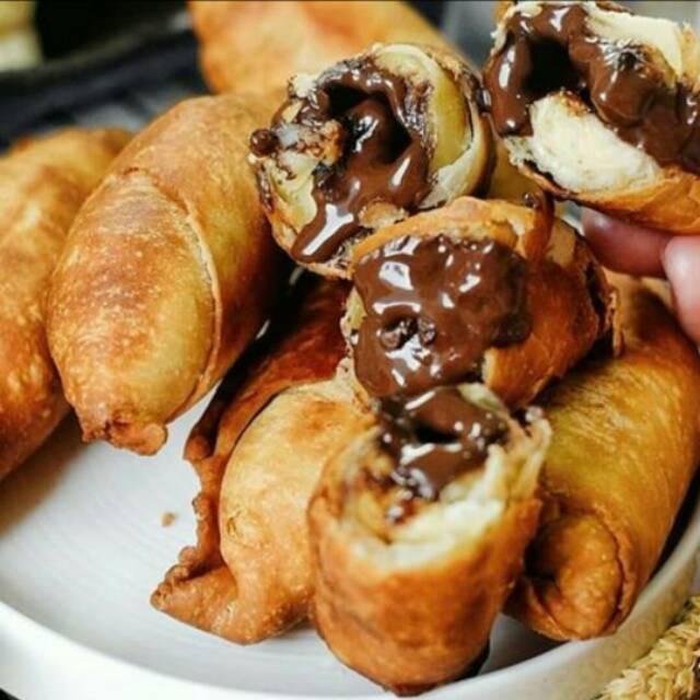 

Pisang molen isi coklat 10 pcs tidak hancur di goreng